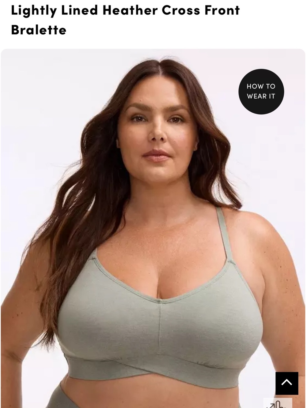 torrid Sage Green Lightly Lined Cross Front Bralette